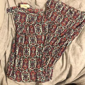 Elevenses wide leg printed | pant size 0